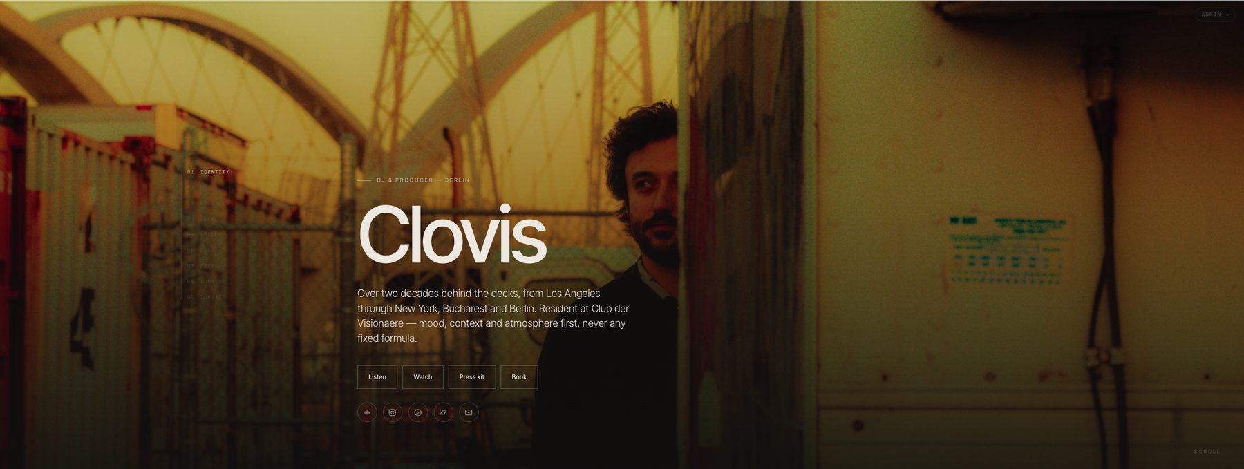 Aperçu du site Clovis présenté sur Deckit