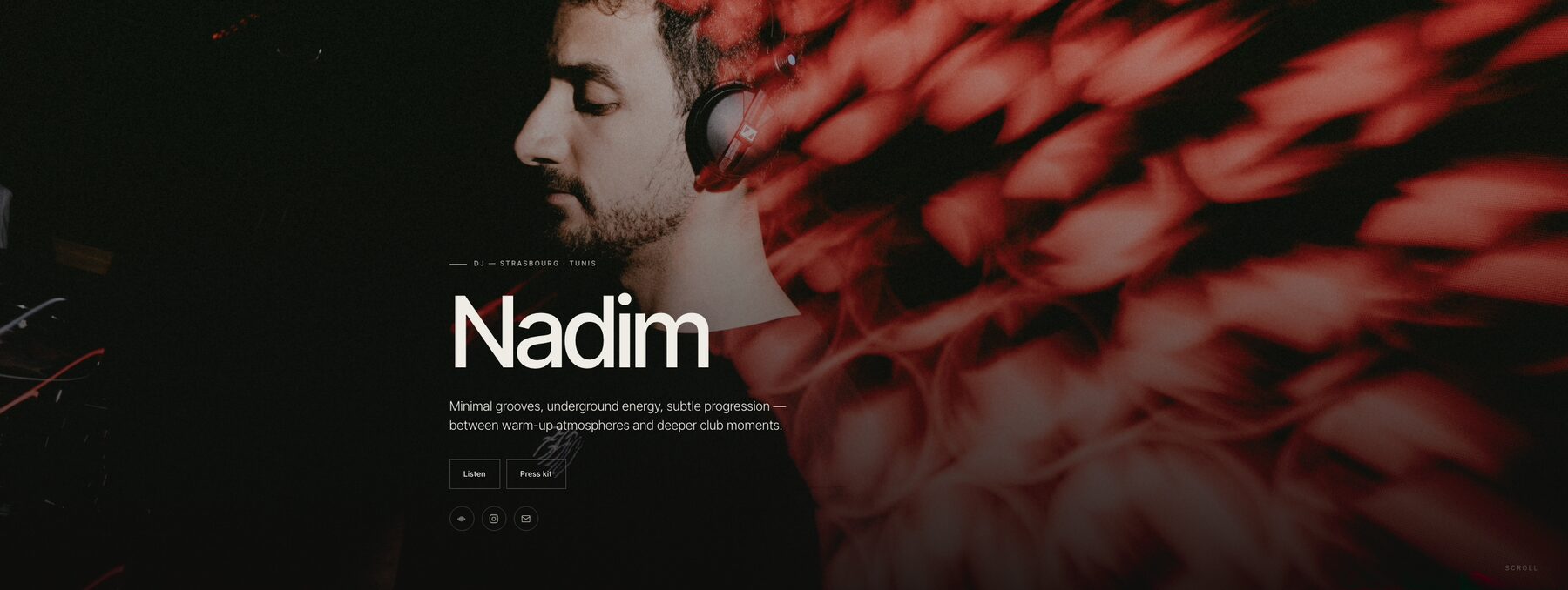 Aperçu du site Nadim présenté sur Deckit